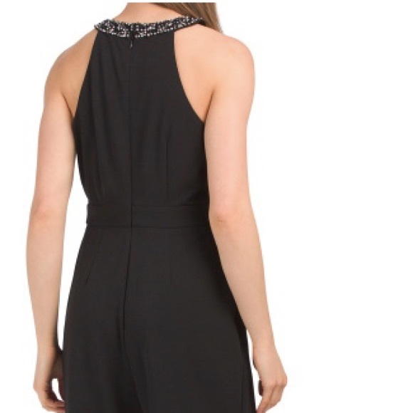 Ignite embellished neck jumpsuit with chiffon - Picture 3 of 3